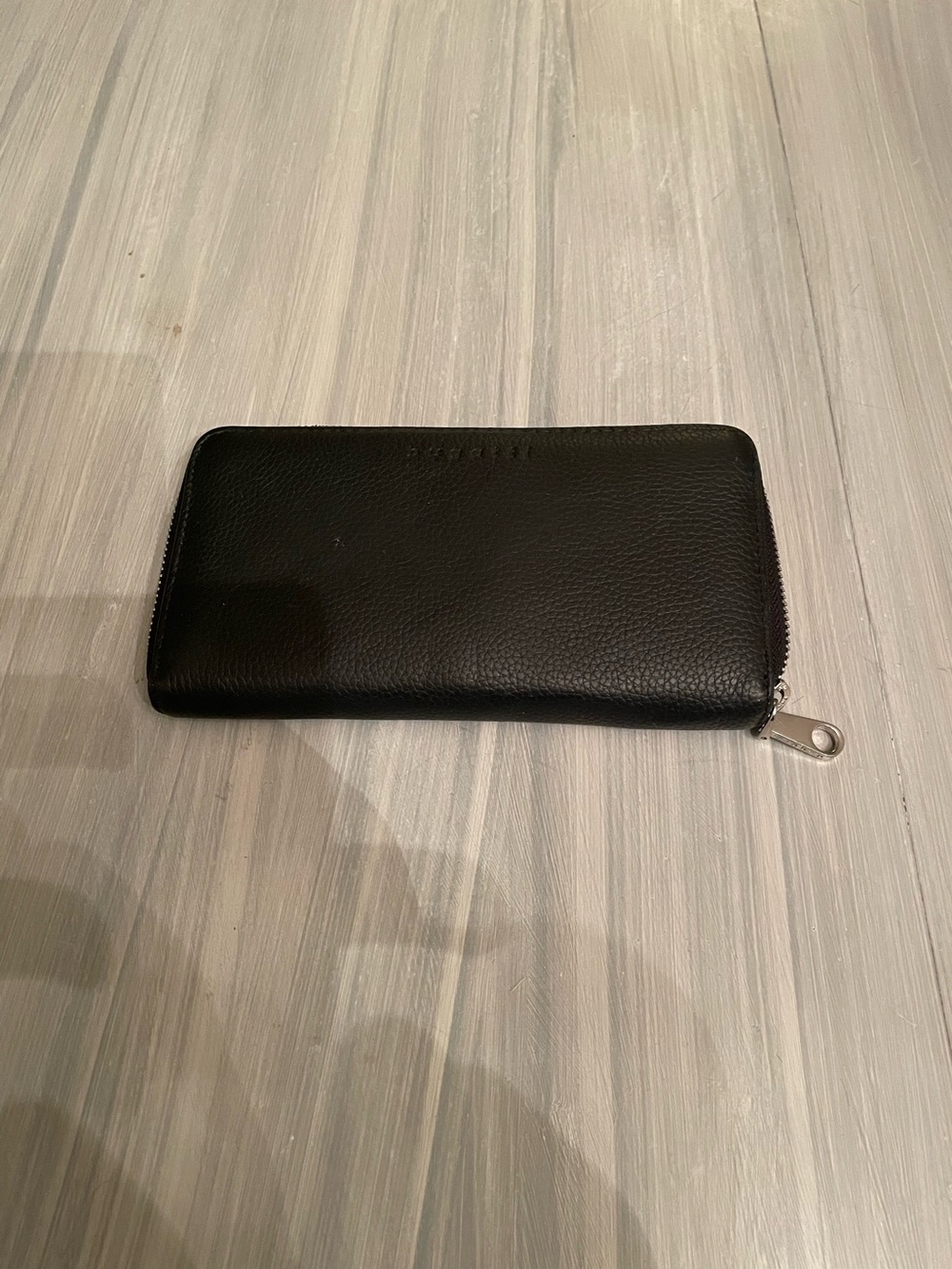 Bugatti Italian Black Pebbled Leather Wallet